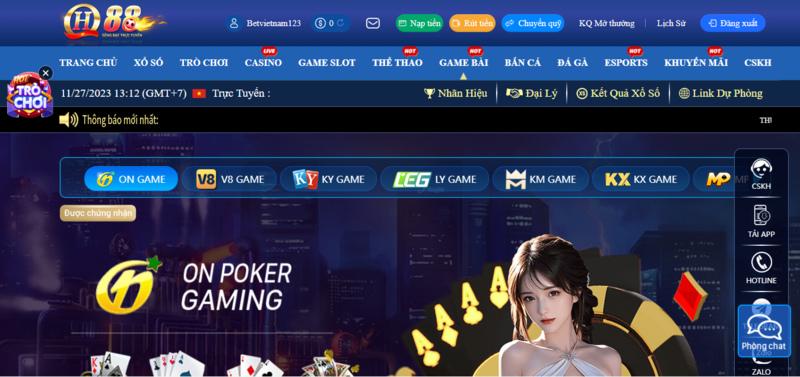 Điểm đến lý tưởng cho anh em yêu thích đánh bài