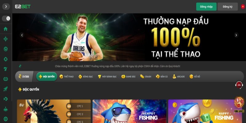 Sức hút nổi bật của sảnh game hot E2BET 